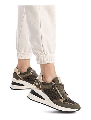 Baskets sport compensées femme