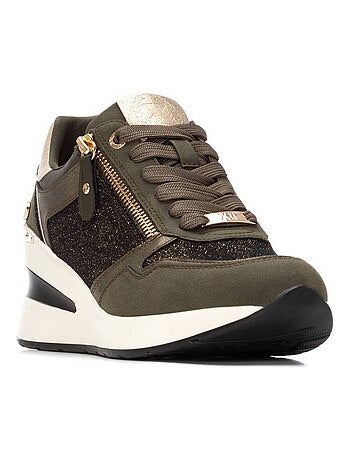 Baskets sport compensées femme