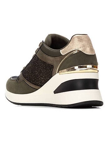 Baskets sport compensées femme