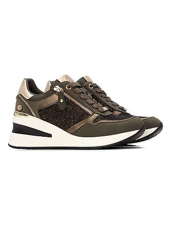 Baskets sport compensées femme