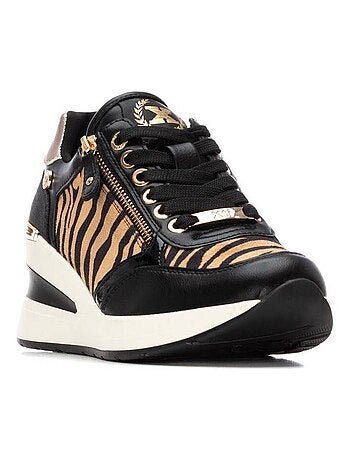 Baskets sport compensées femme