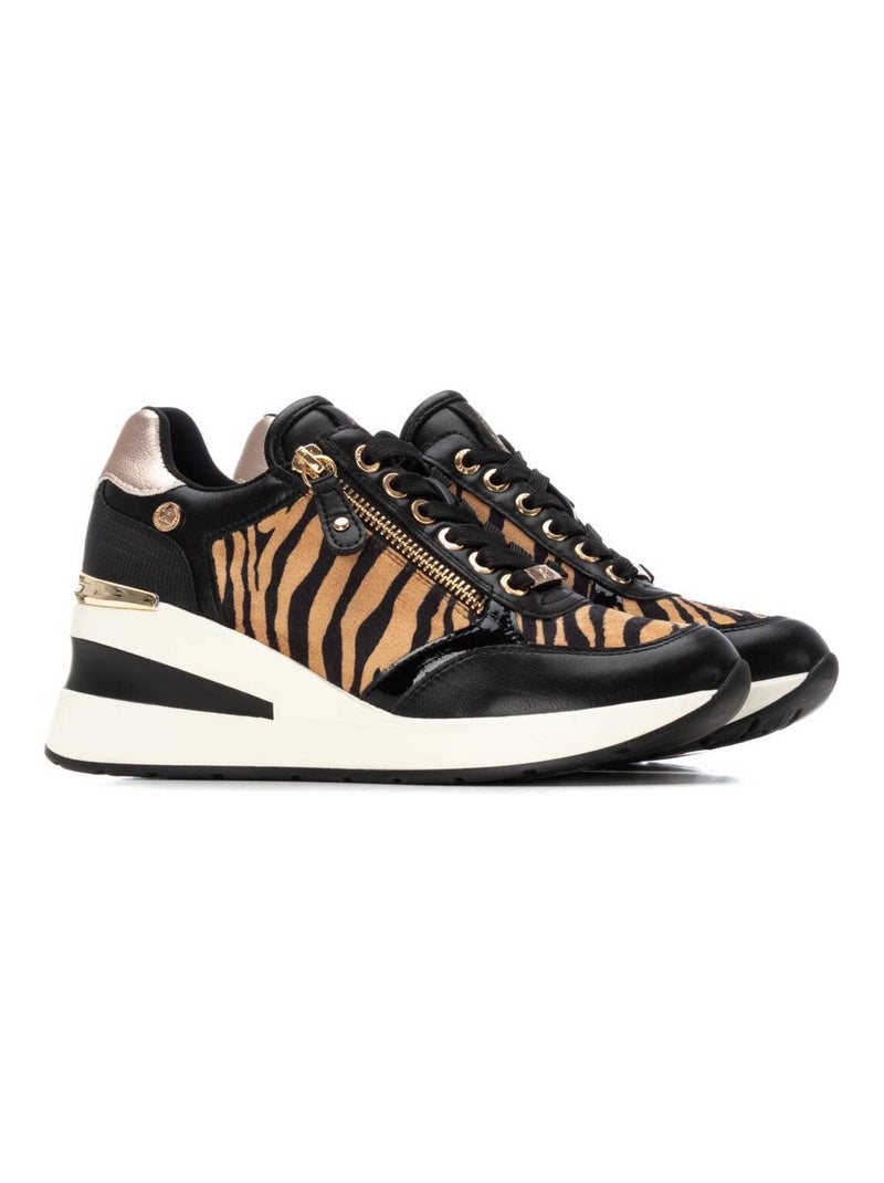Baskets sport compensées femme Multicolore - Kiabi