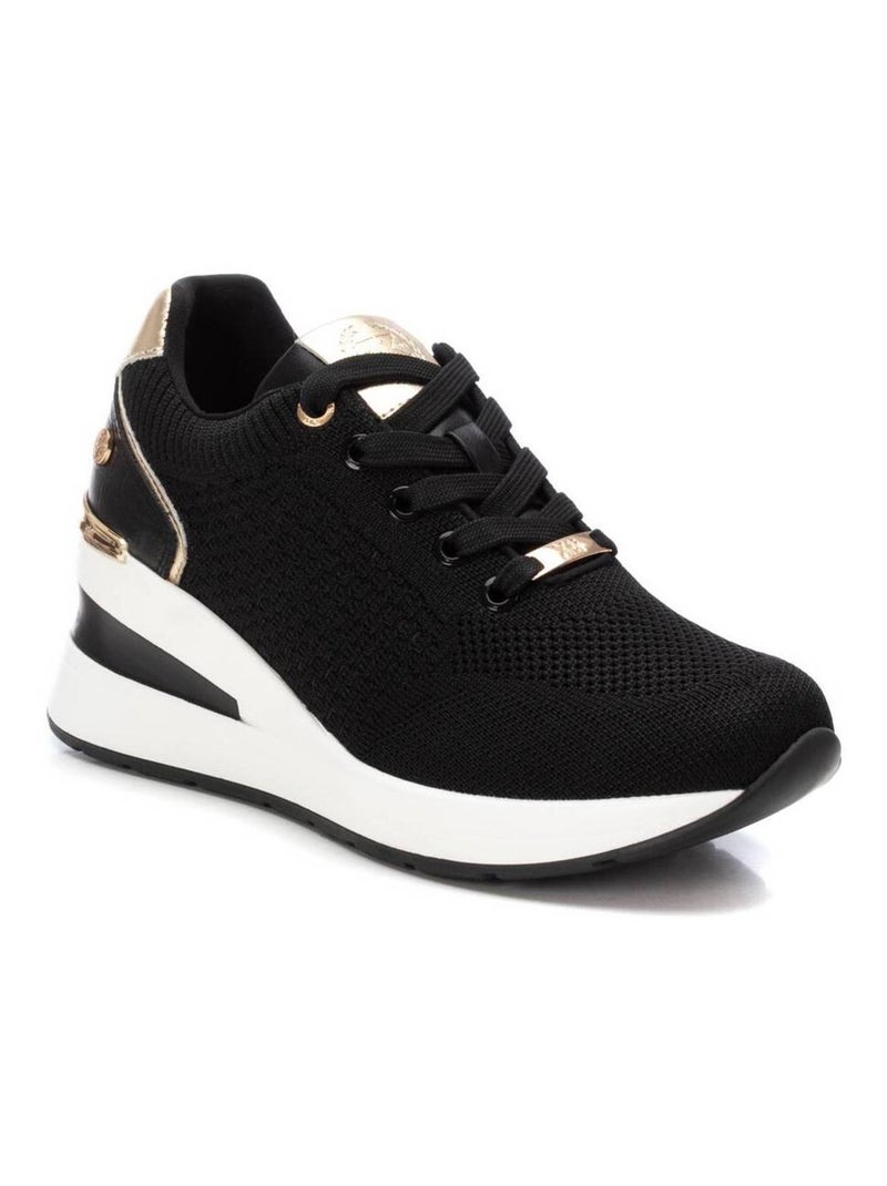 Baskets sport compensées femme Noir - Kiabi