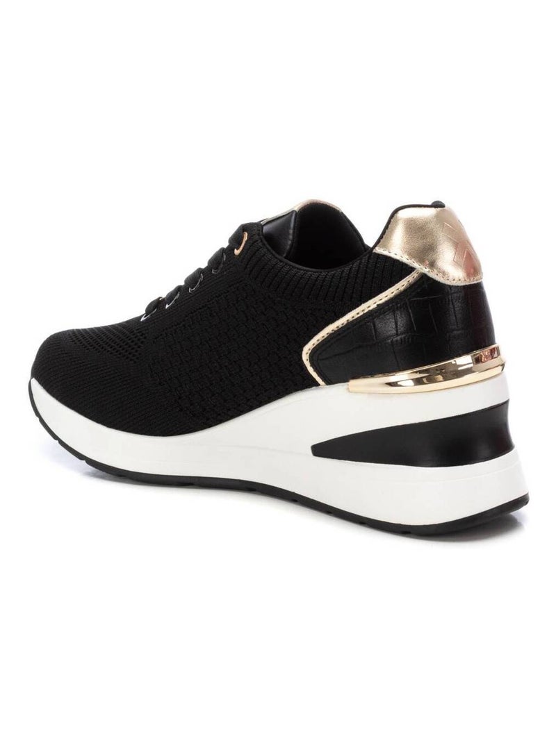 Baskets sport compensées femme Noir - Kiabi