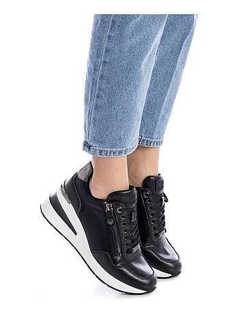 Baskets sport compensées femme