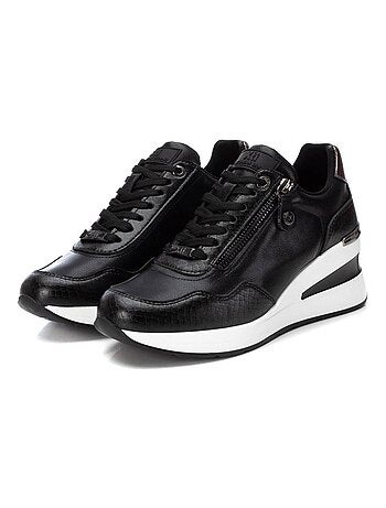 Baskets sport compensées femme