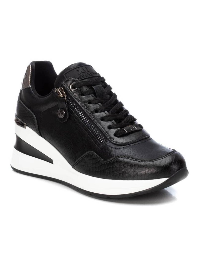 Baskets sport compensées femme Noir - Kiabi