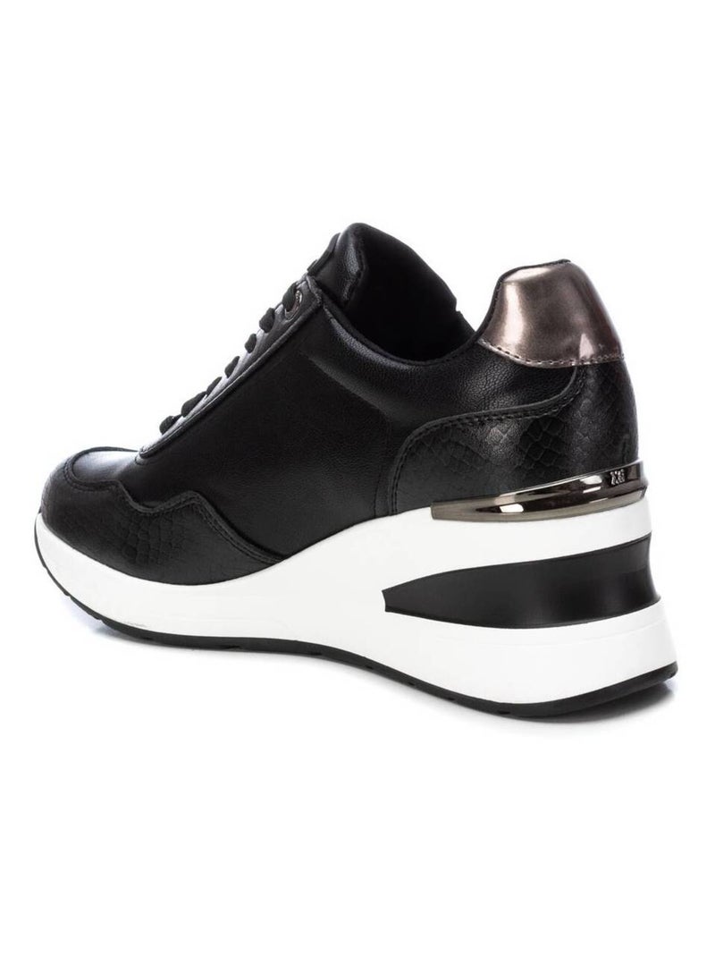 Baskets sport compensées femme Noir - Kiabi
