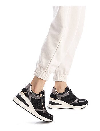 Baskets sport compensées femme