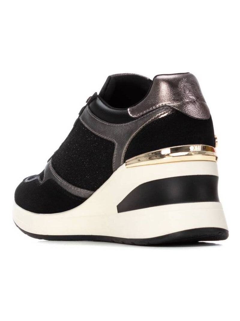 Baskets sport compensées femme Noir - Kiabi