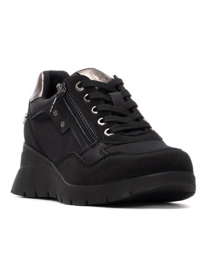 Baskets sport compensées femme Noir - Kiabi