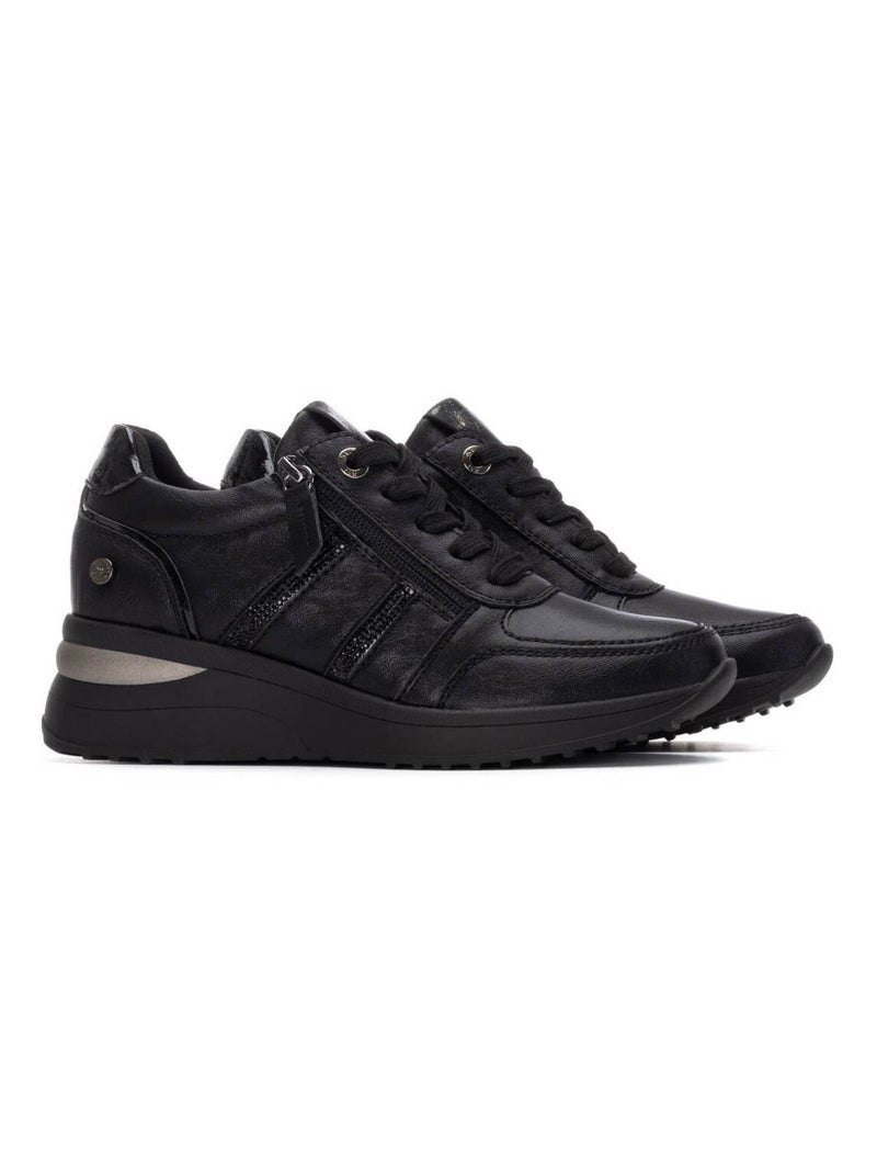 Baskets sport compensées femme Noir - Kiabi