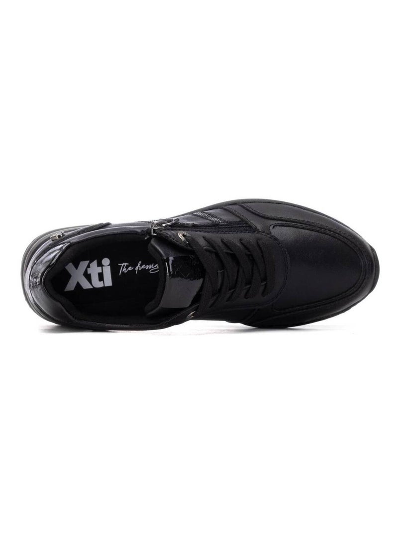 Baskets sport compensées femme Noir - Kiabi