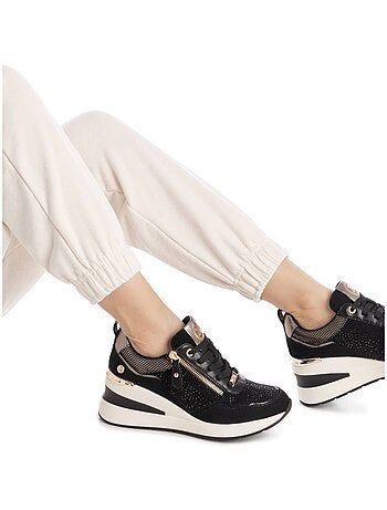 Baskets sport compensées femme