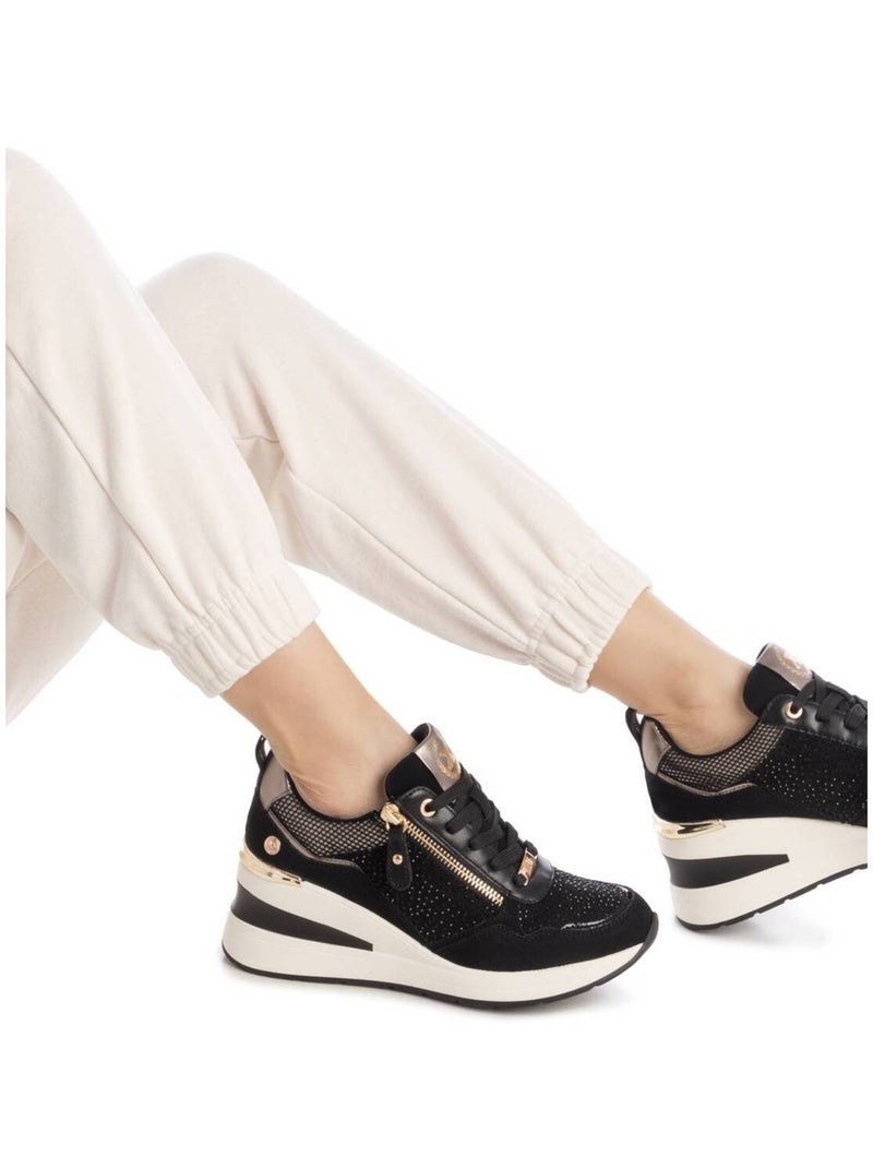 Baskets sport compensées femme Noir - Kiabi