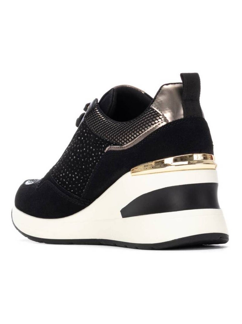 Baskets sport compensées femme Noir - Kiabi