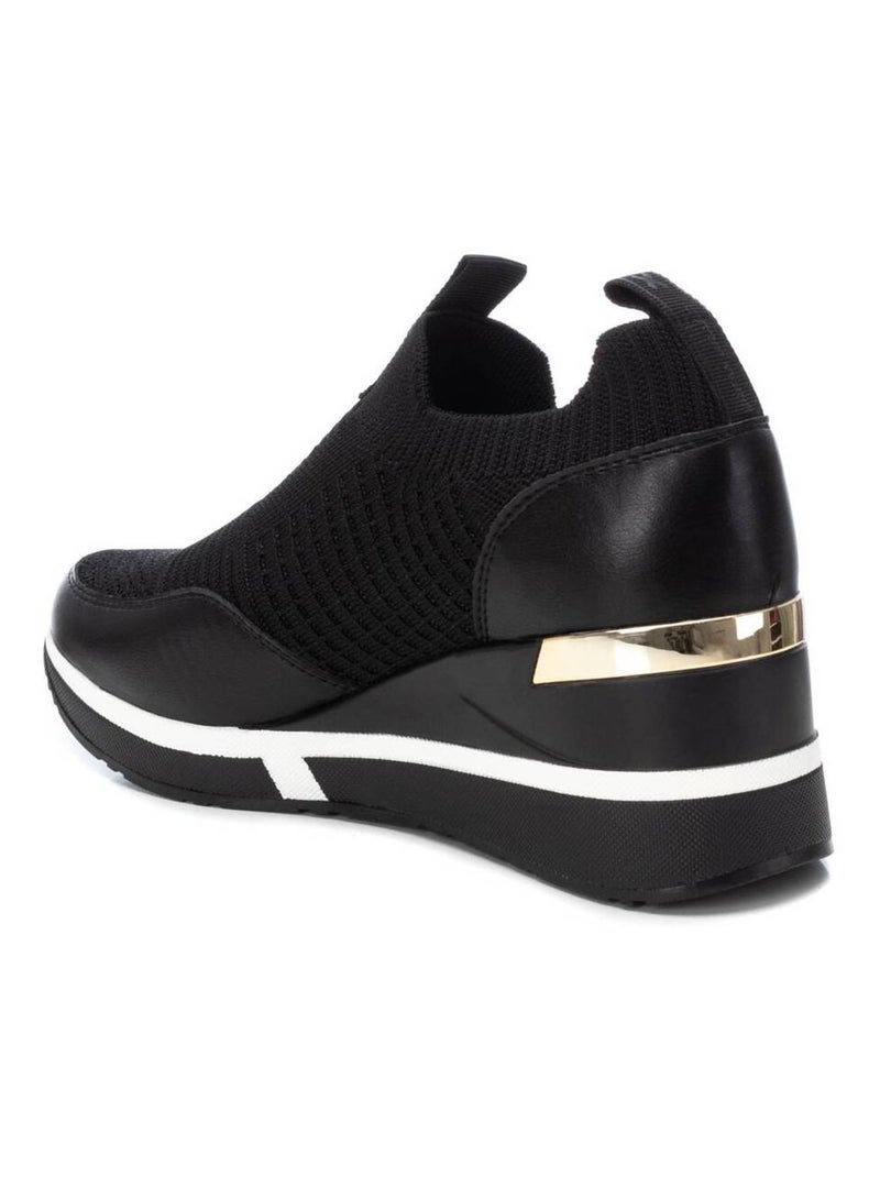 Baskets sport compensées femme Noir - Kiabi