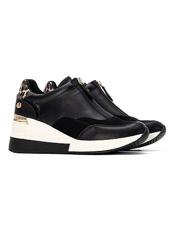Baskets sport compensées femme