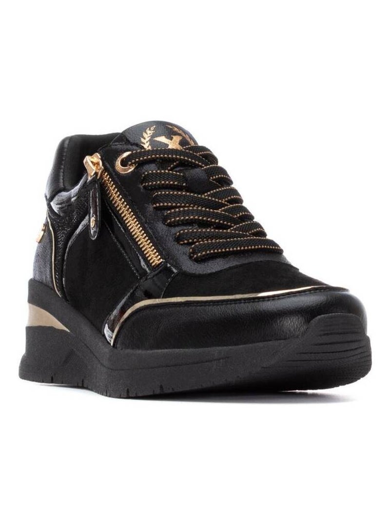 Baskets sport compensées femme Noir - Kiabi