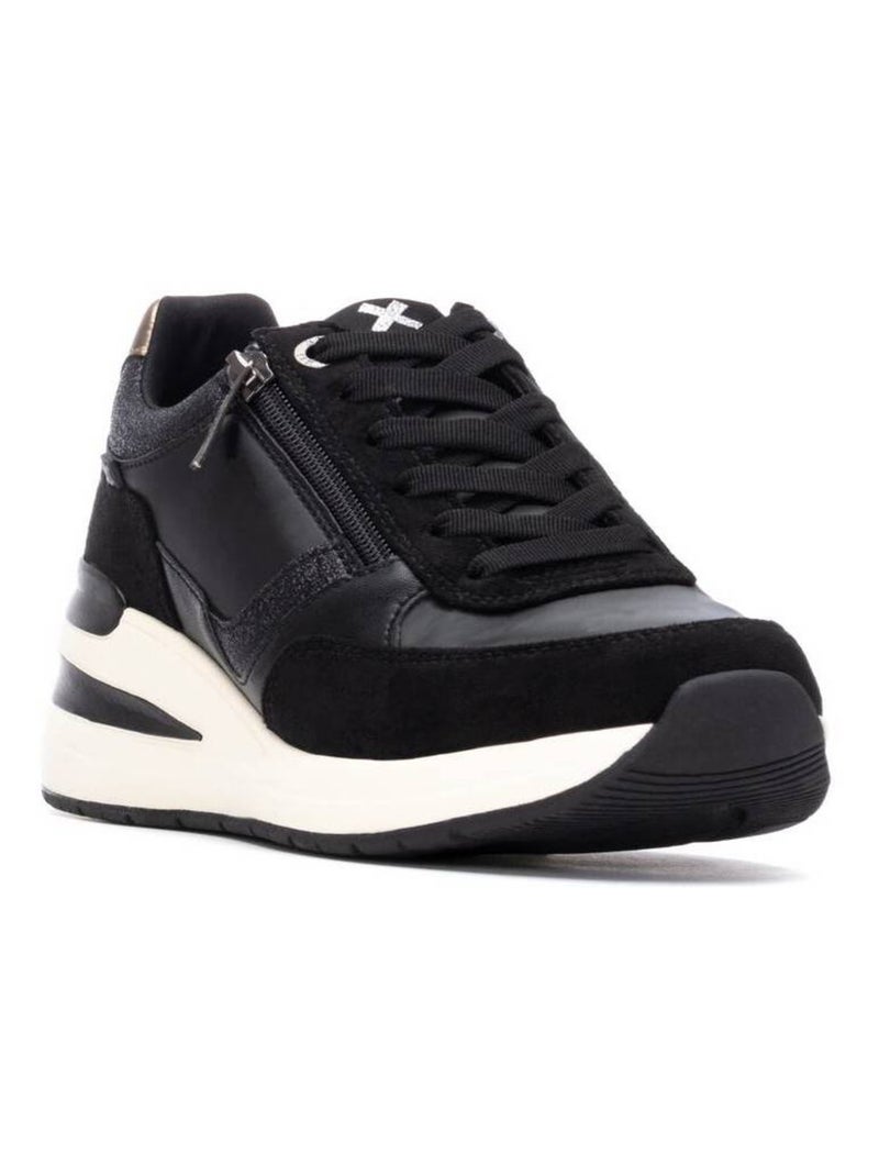 Baskets sport compensées femme Noir - Kiabi