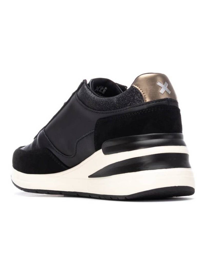 Baskets sport compensées femme Noir - Kiabi