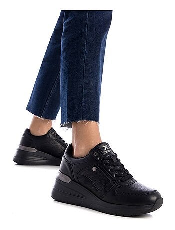 Baskets sport compensées femme