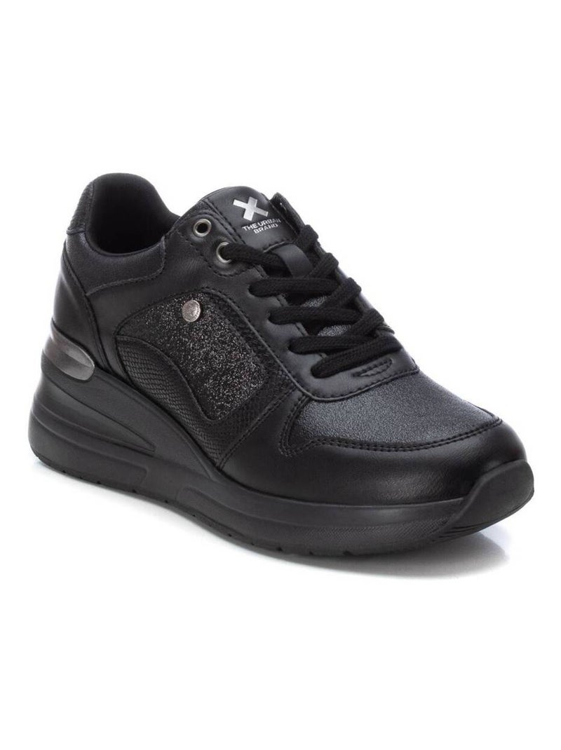 Baskets sport compensées femme Noir - Kiabi