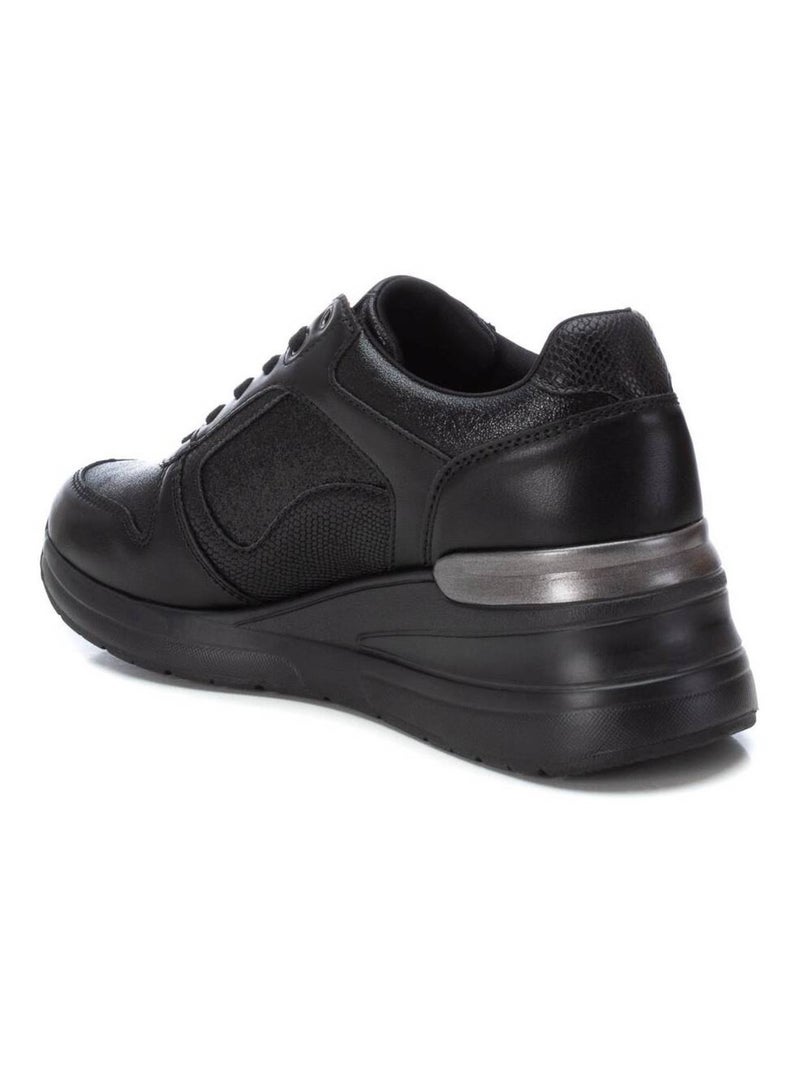 Baskets sport compensées femme Noir - Kiabi