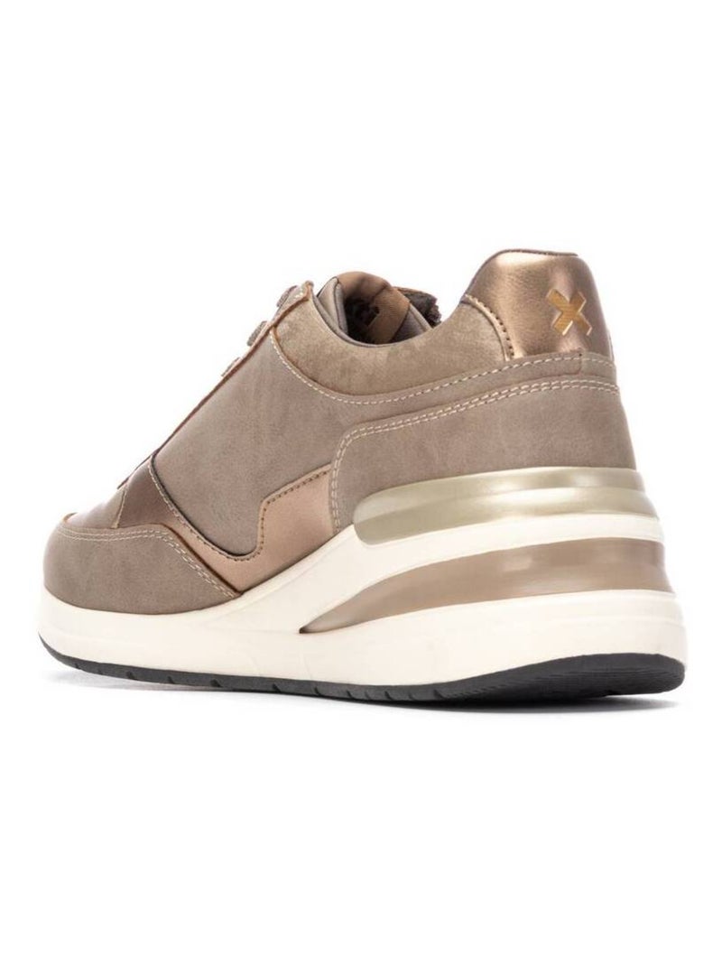 Baskets sport compensées femme Taupe - Kiabi