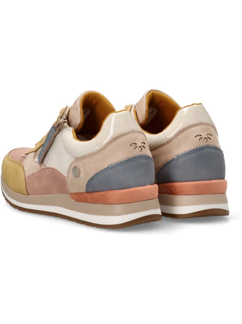 Baskets sport femme à fermeture éclair Beige - Kiabi