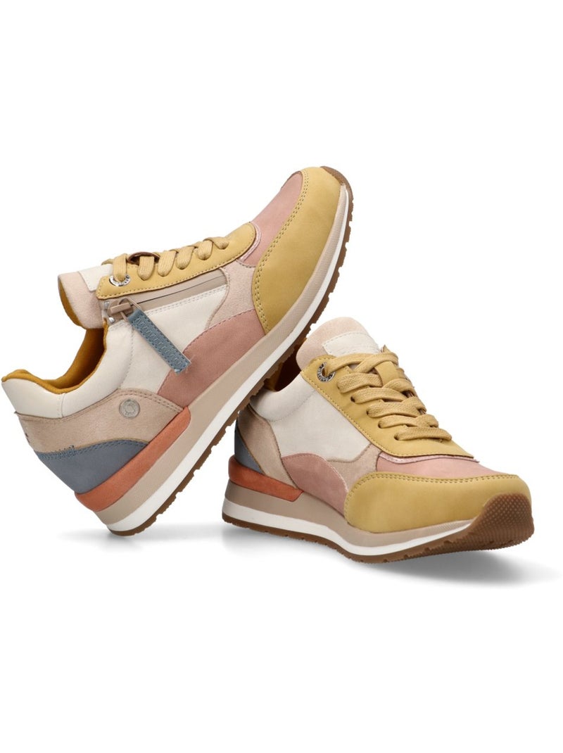 Baskets sport femme à fermeture éclair Beige - Kiabi