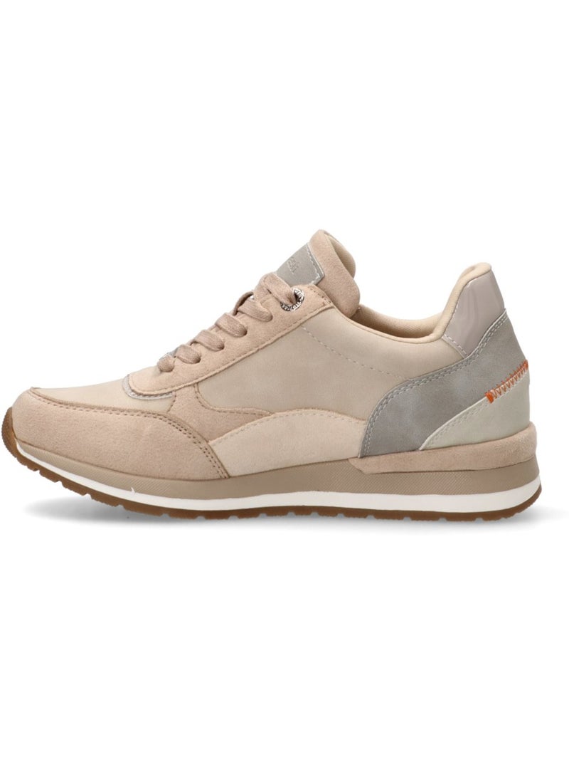 Baskets sport femme à fermeture éclair Beige - Kiabi