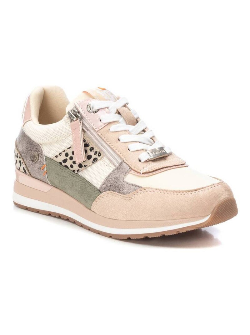 Baskets sport femme à fermeture éclair Beige - Kiabi