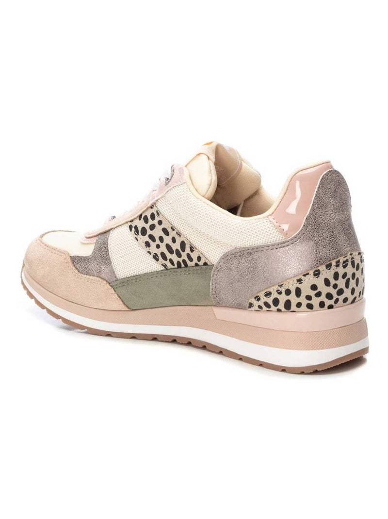 Baskets sport femme à fermeture éclair Beige - Kiabi