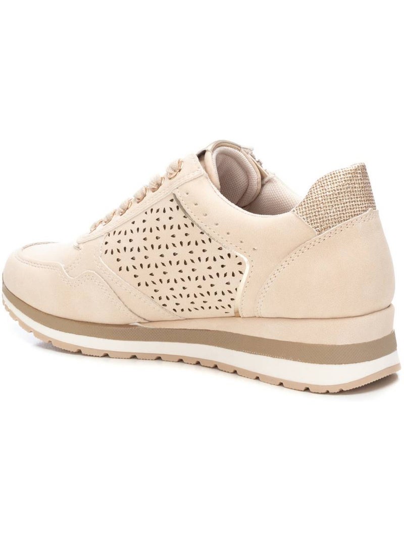 Baskets sport femme à fermeture éclair Beige - Kiabi