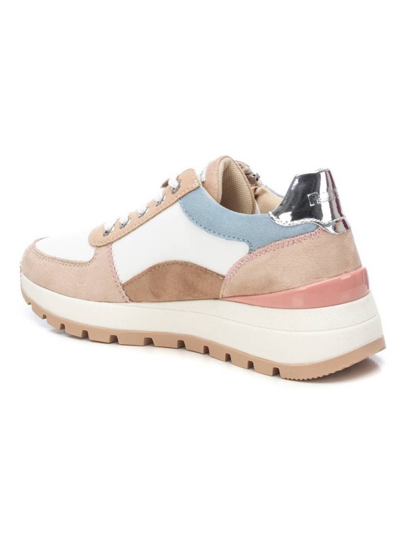 Baskets sport femme à fermeture éclair Beige - Kiabi