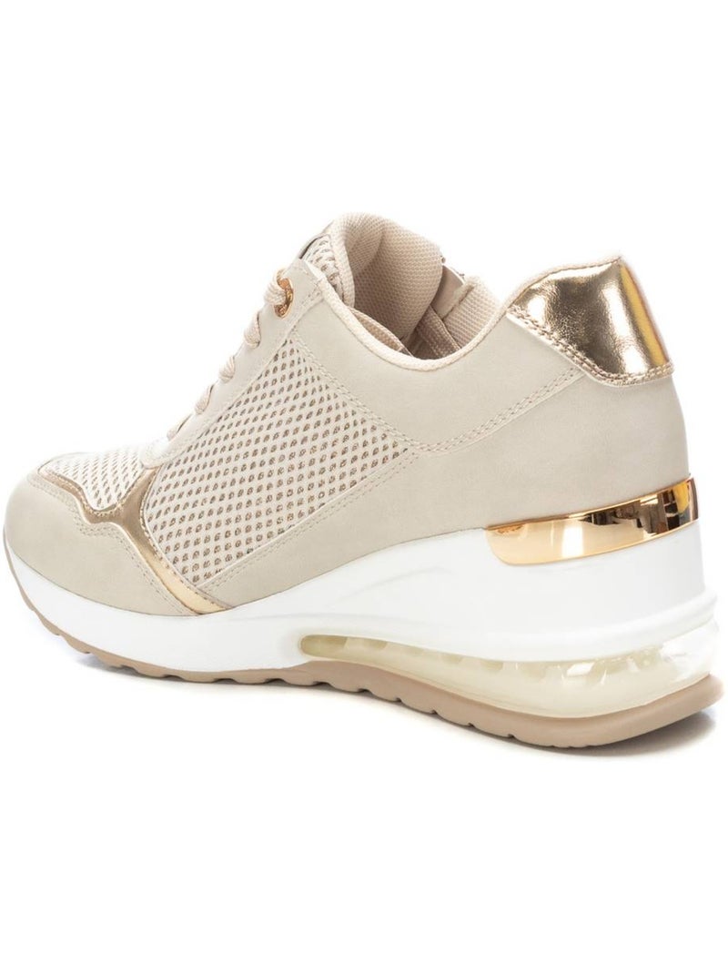 Baskets sport femme à fermeture éclair Beige - Kiabi