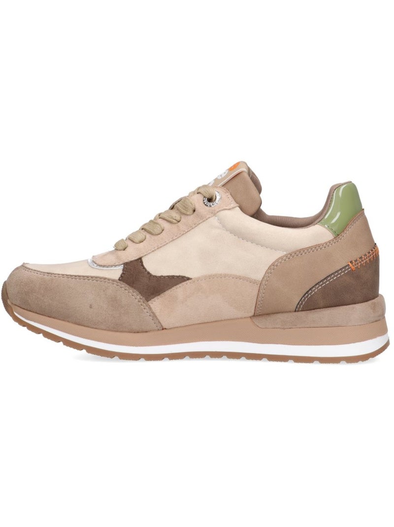 Baskets sport femme à fermeture éclair Beige - Kiabi