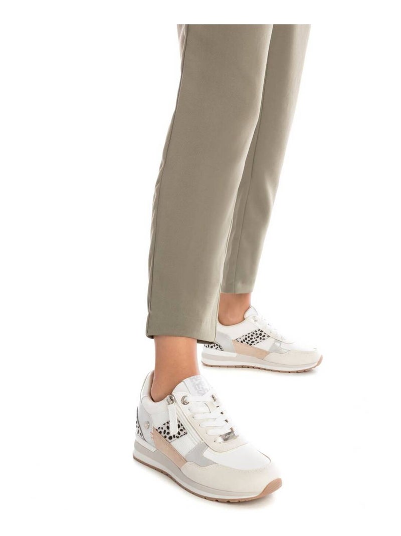 Baskets sport femme à fermeture éclair Blanc - Kiabi