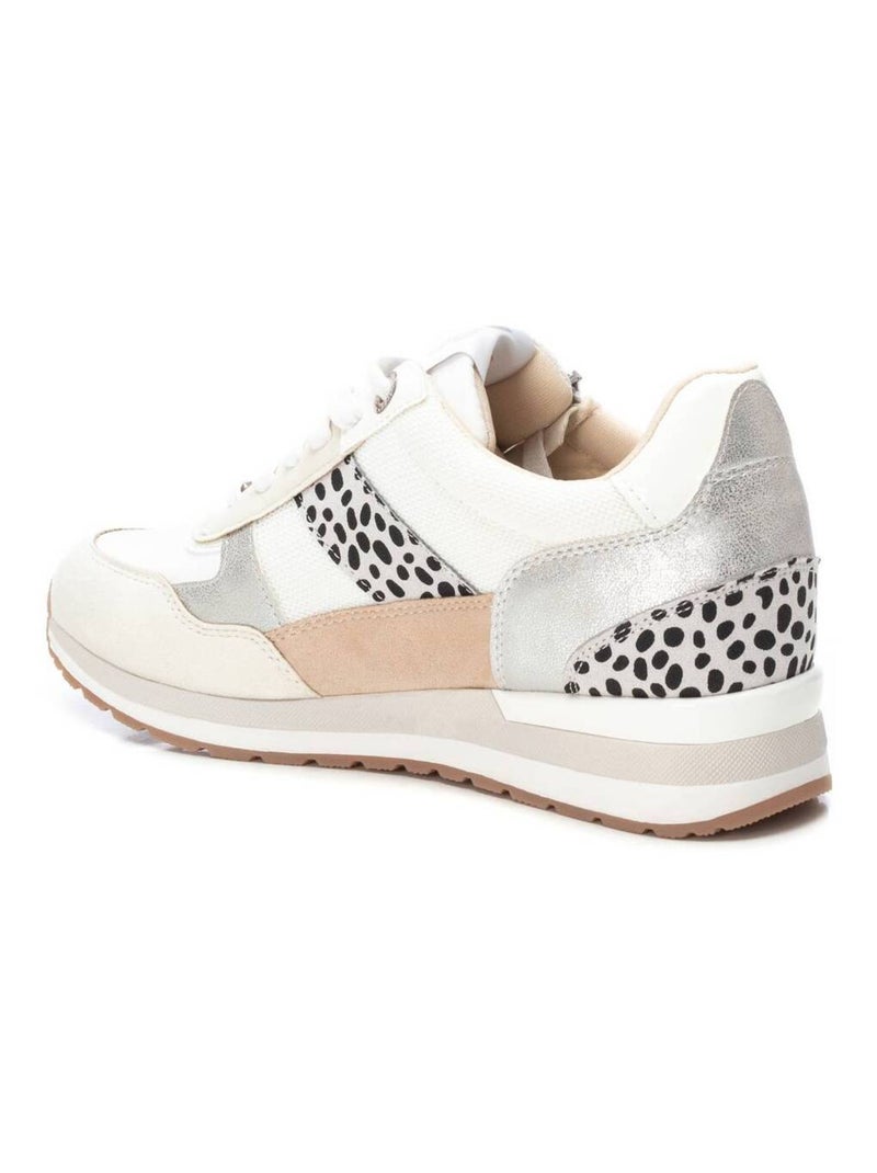 Baskets sport femme à fermeture éclair Blanc - Kiabi