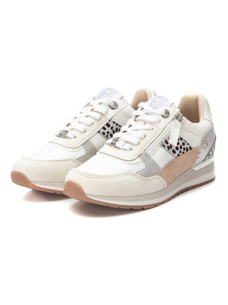 Baskets sport femme à fermeture éclair Blanc - Kiabi
