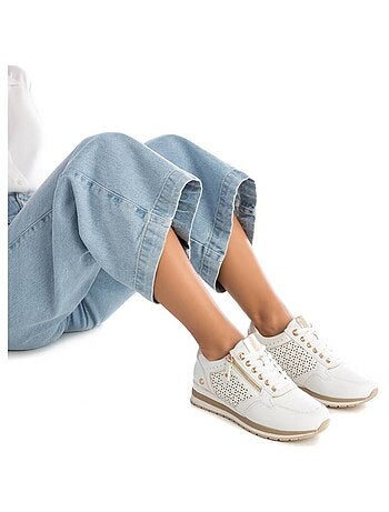 Baskets sport femme à fermeture éclair