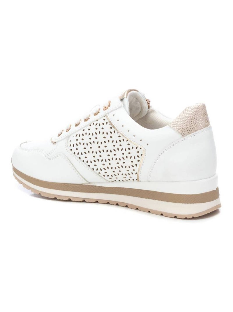 Baskets sport femme à fermeture éclair Blanc - Kiabi