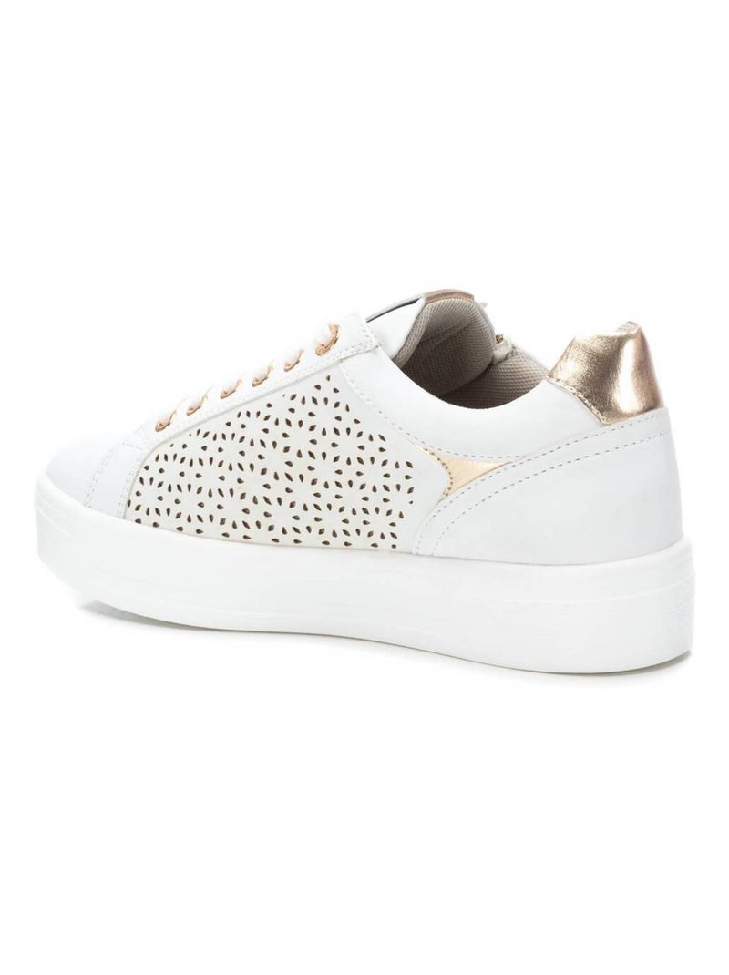 Baskets sport femme à fermeture éclair Blanc - Kiabi