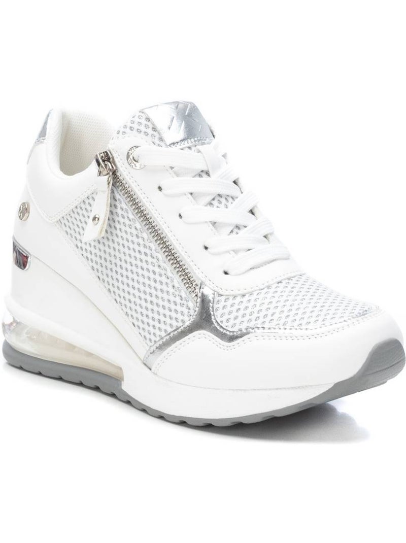 Baskets sport femme à fermeture éclair Blanc - Kiabi