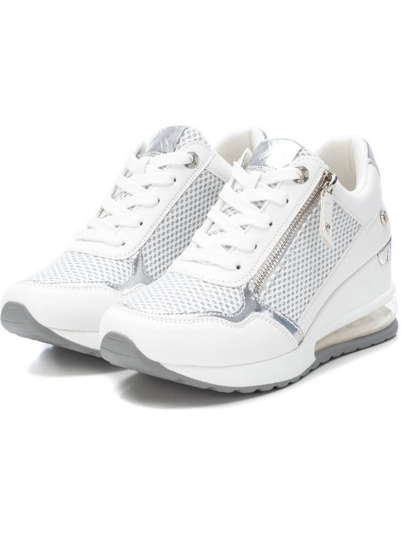 Baskets sport femme à fermeture éclair Blanc - Kiabi