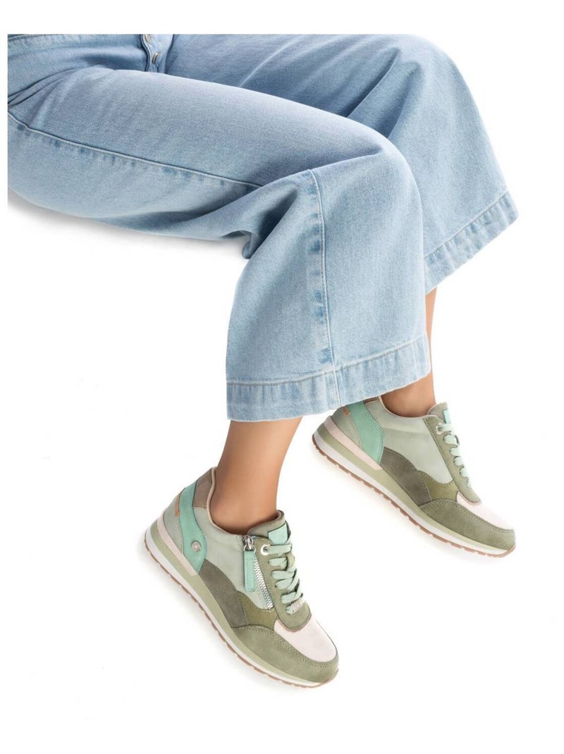 Baskets sport femme à fermeture éclair Bleu azur - Kiabi