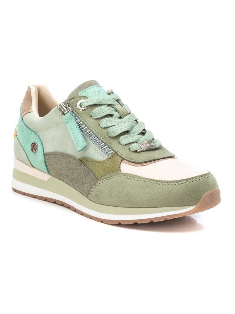 Baskets sport femme à fermeture éclair Bleu azur - Kiabi