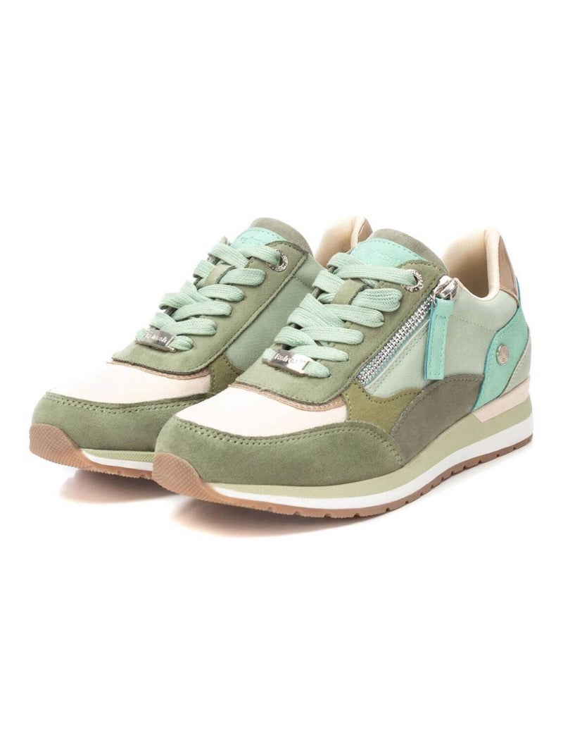 Baskets sport femme à fermeture éclair Bleu azur - Kiabi