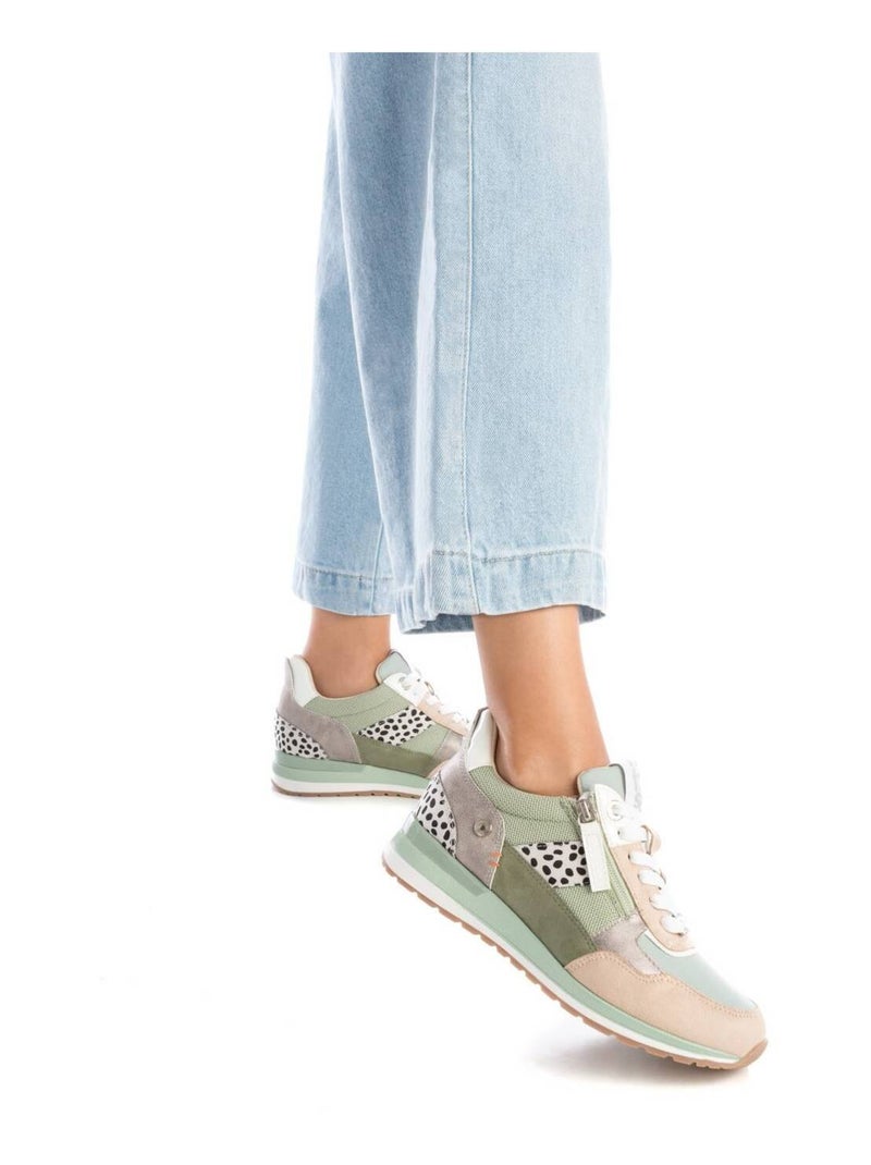 Baskets sport femme à fermeture éclair Bleu azur - Kiabi